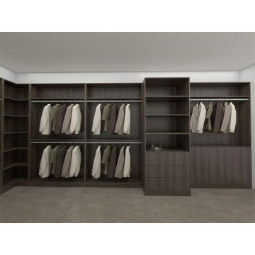 Wood Modern Bedroom Walk-in Closet